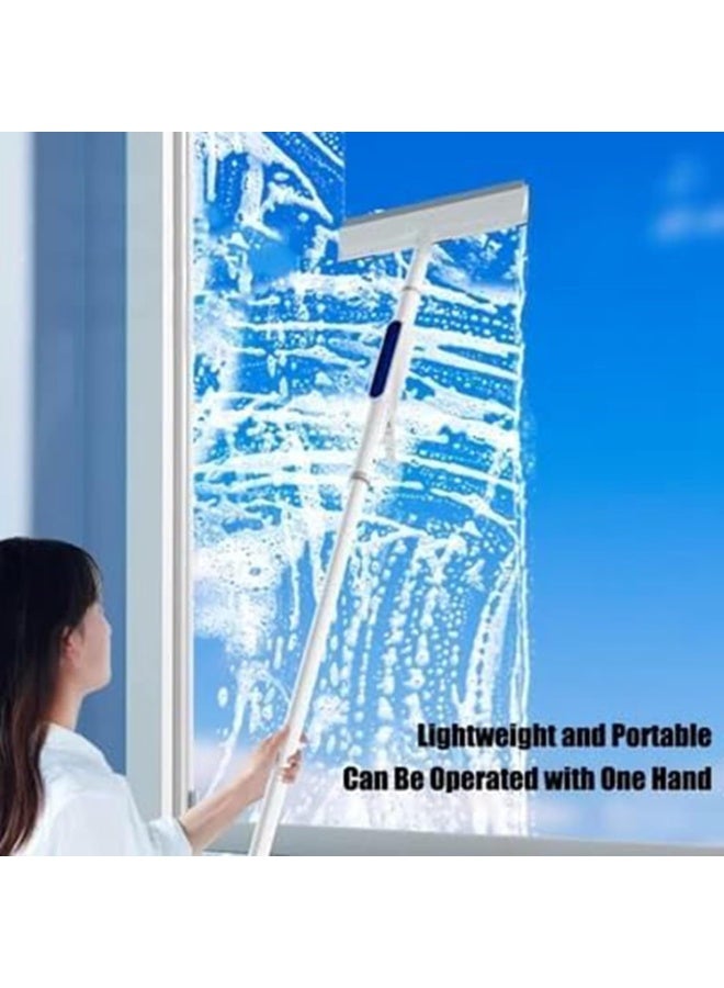 Bukela Squeegee for Window Cleaning with Spray, 2024 New Double Spray Expansion Window Cleaner Kit Spray Window Cleaning Window Cleaning Squeegee Kit Household Cleaning Tool (White) - Image 3