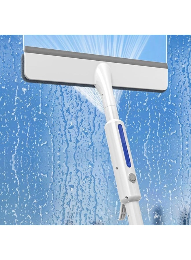 Bukela Squeegee for Window Cleaning with Spray, 2024 New Double Spray Expansion Window Cleaner Kit Spray Window Cleaning Window Cleaning Squeegee Kit Household Cleaning Tool (White) - Image 1