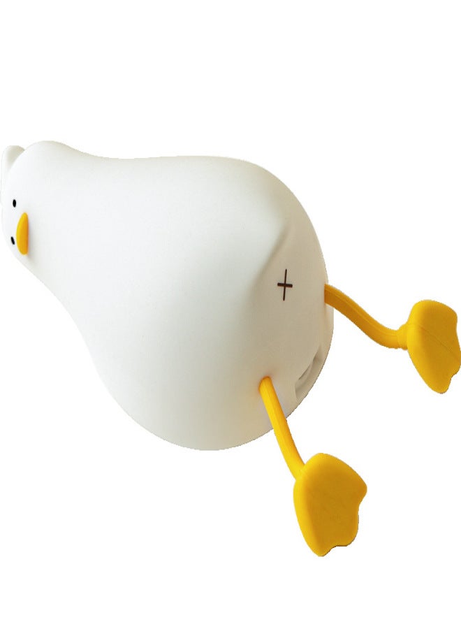 Neoglint Lying Flat Duck Night Light LED Silicone Cute Duck Bedside Lamp Dimmable Nightlight Rechargeable Touch Lamp for Baby Girls Women Bedroom Nursery - Image 2