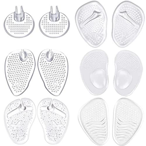 Qicfrk 6 Pairs Flip Flop Pads, Gel Cushion for Heels, Sandals, Slippers - Image 1