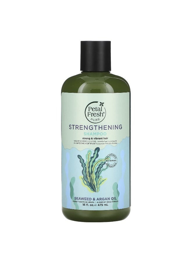 Petal fresh Petal Fresh, Strengthening Shampoo, Seaweed & Argan Oil, 16 fl oz (475 ml)  - Image 1