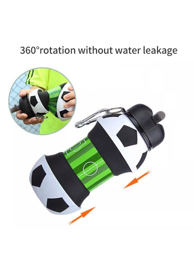 Prime Choice World Cup Fold Water Bottle Cups Mug Outdoor Sports Football School Leakproof Portable Kids Water Bottle - Image 2