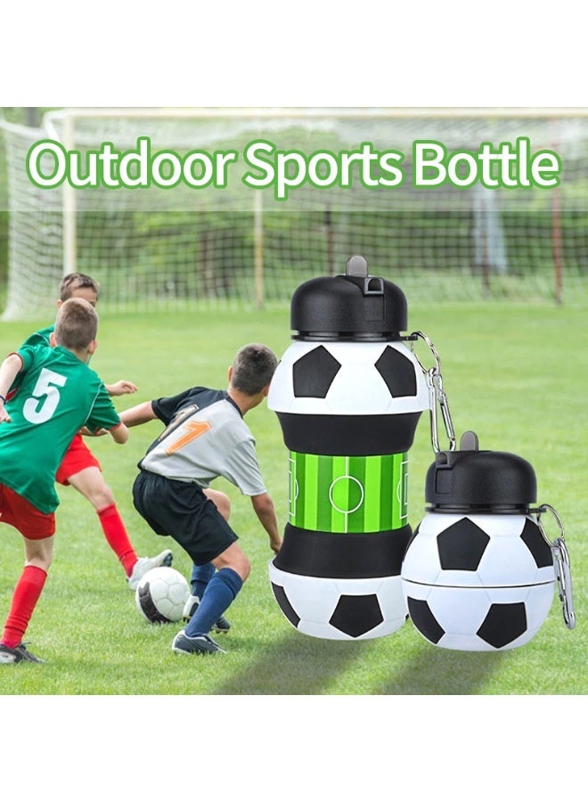 Prime Choice World Cup Fold Water Bottle Cups Mug Outdoor Sports Football School Leakproof Portable Kids Water Bottle - Image 4
