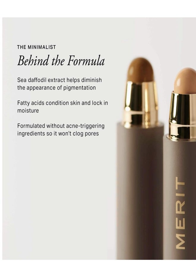 MERIT The Minimalist Perfecting Complexion Foundation and Concealer Stick Camel - Image 3