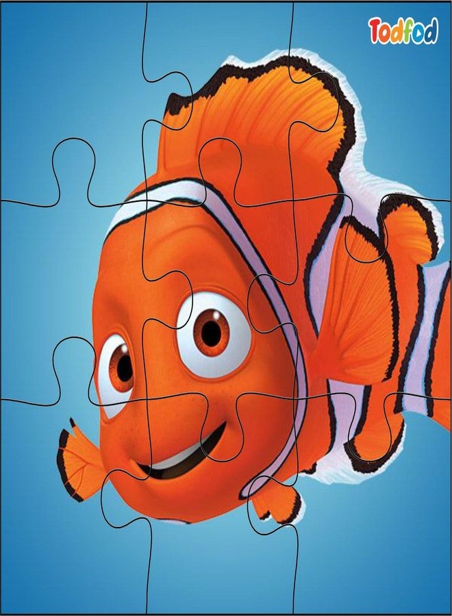 TodFod odFod Wooden Jigsaw Puzzle Set for Kids | Finding Nemo 54-Piece 6-in-1 Puzzle Toy | Anime Cartoon Character Educational & Fun Puzzle for Children - Image 4
