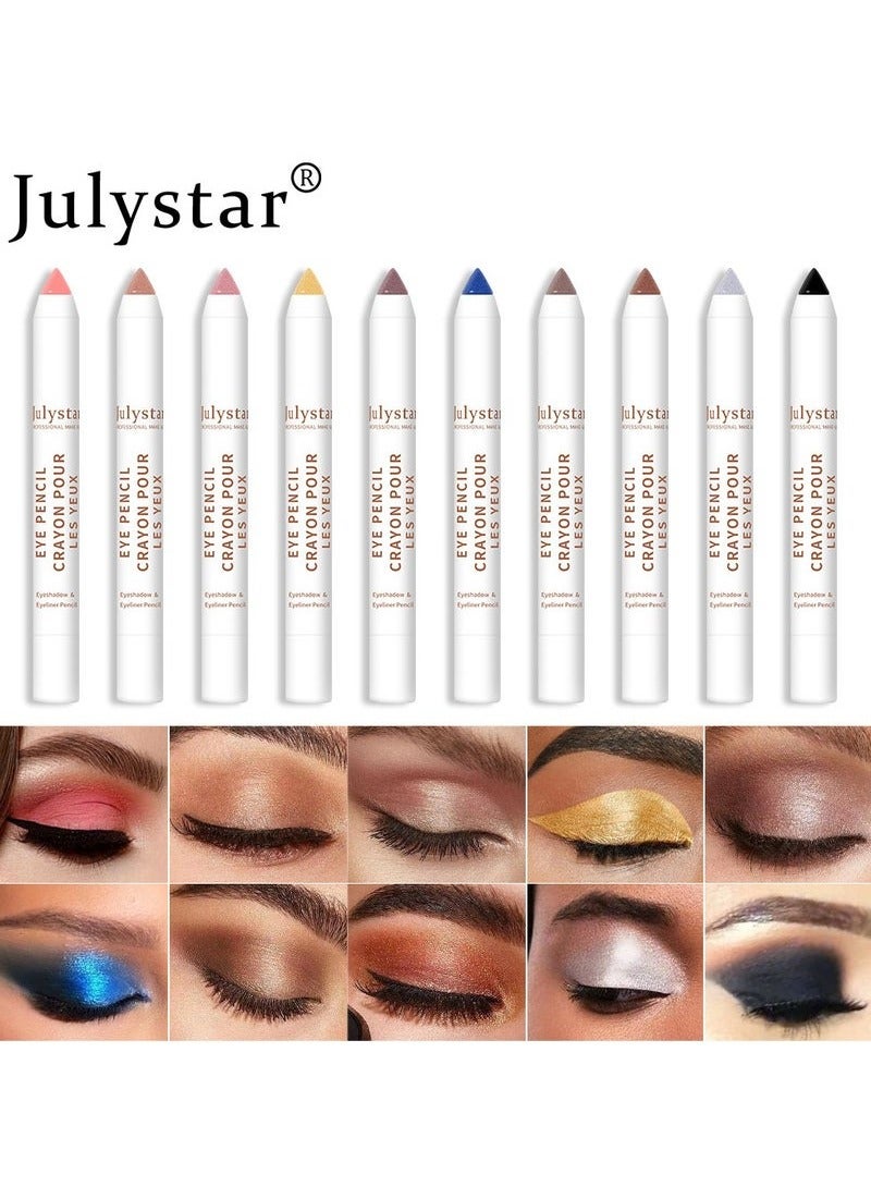 Julystar قلم ظلال عيون غير لامع بلون الرمادي - مقاوم للماء، قلم ظلال عيون أحادي اللون لآثار مكياج عيون طبيعية ومعدنية تدوم طويلاً B10 - Image 2