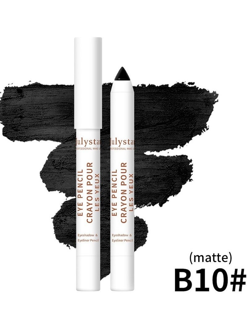 Julystar قلم ظلال عيون غير لامع بلون الرمادي - مقاوم للماء، قلم ظلال عيون أحادي اللون لآثار مكياج عيون طبيعية ومعدنية تدوم طويلاً B10 - Image 5