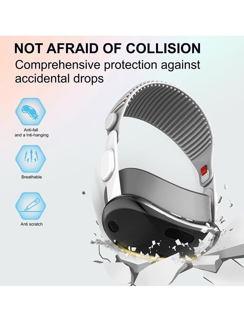 Compatible with Apple Vision Pro Case and Protective Cover TPU Protective Cover for Vision Pro VR Headset 2024 Accessories Provides Superior Protection Against Scratches Transparent - Image 3