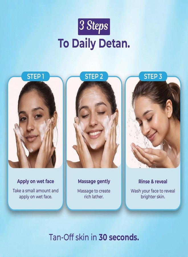 Sanfe Instant BrightUp D-Tan Face Wash | Tan Removal Face Wash with Licorice Extract & Niacinamide | Brightening & Deep Cleansing Cleanser | Removes Dirt, Oil & Pollution | Hydrating | All Skin Types | 100g - Image 5