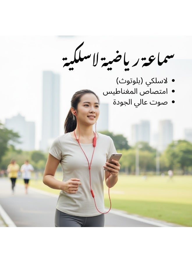 devia Sports Wireless Earphones 5.0 Neckband Headset | In-Ear Gaming Earbuds with HiFi Stereo Sound, Magnet Absorption, 100H Standby, and Waterproof Shark Fin Design - Image 2