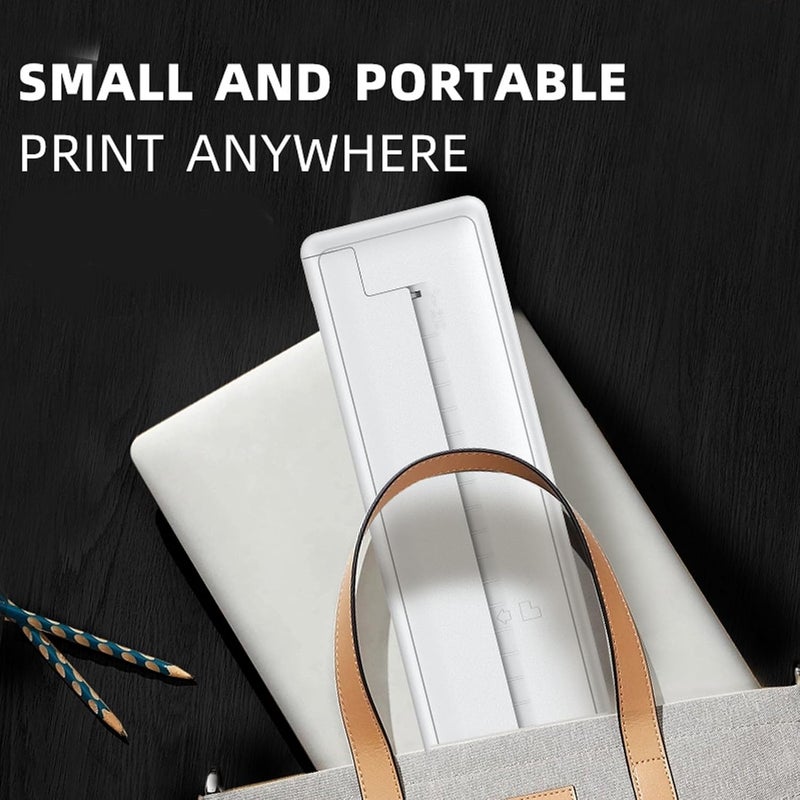 klarako طابعة حرارية A4 بدقة 200 نقطة في البوصة بسعة كبيرة شحن نوع C طباعة بدون حبر طابعة حرارية محمولة للمدرسة والمكتب - Image 2