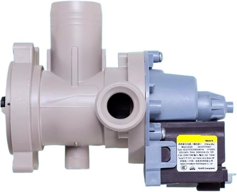Front Loading Washing Machine Drain Pump Motor 0022150033660401D 0022150033660401A - Image 1