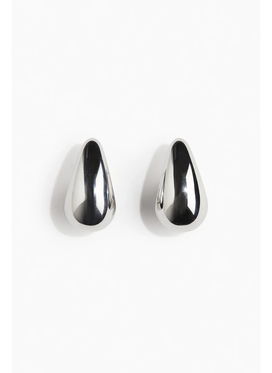اتش اند ام Stainless Steel Dome Earrings