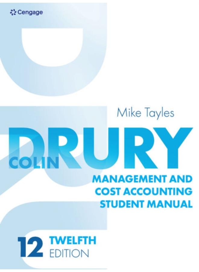 Management and Cost Accounting Student Manual 