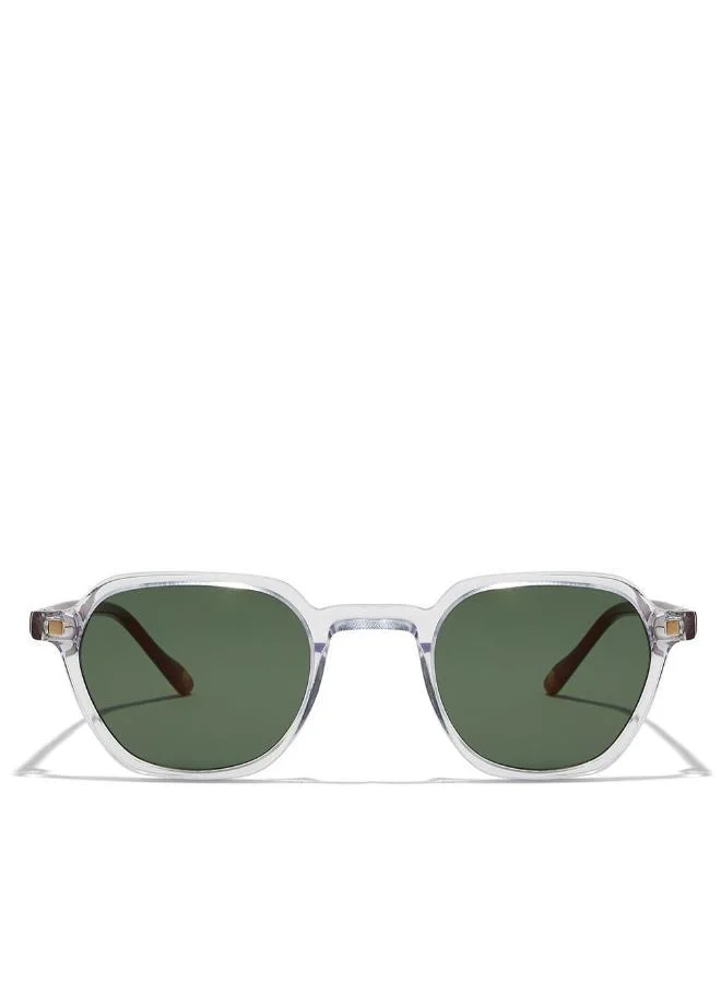 30 سندايز نظارات شمسية نسائية ريفر هندسية بحماية  شفافة وخضراء