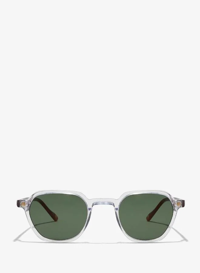 30sundays 30Sundays RIVER,Women Sunglasses, Geometric Sunglasses, UV Protection: UV400 (Transparent,Green)