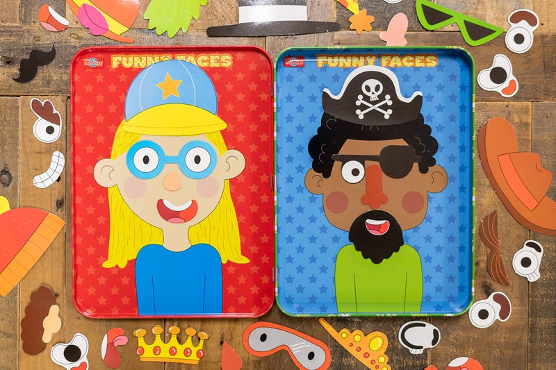 Bendon TS Shure Create Funny Faces Magnetic Activity Tin with Illustrated Magnet Sheets and Playcard 50261 - Image 5