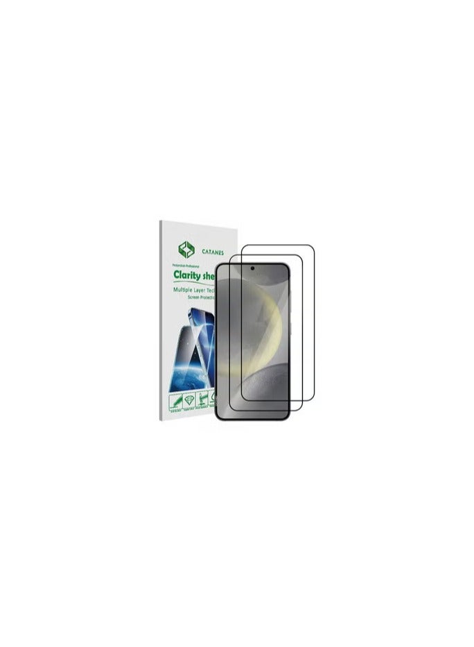 CATANES 2 Pack Samsung Galaxy S24 Screen Protector 9H Hardness Scratch Resistance Screen Protector Touch Sensitive Case Friendly Tempered Glass Film - Image 1