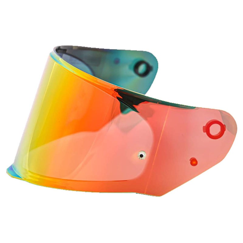 خوذات LS2 أسولت رابد ستريم درع خارجي جاهز بنظام بينلوك أحمر غروب إيريديوم