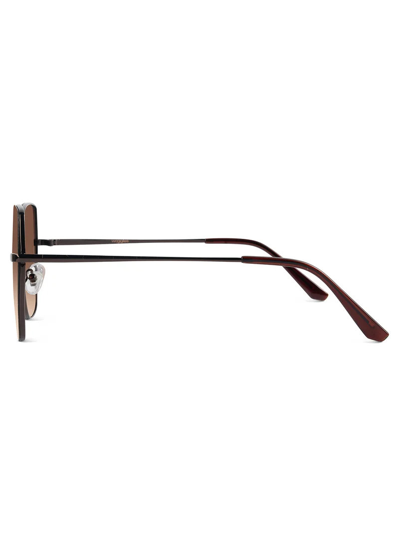 Woggles Stylish & Classy UV Protected Brown Oversized Sunglasses | Men & Women