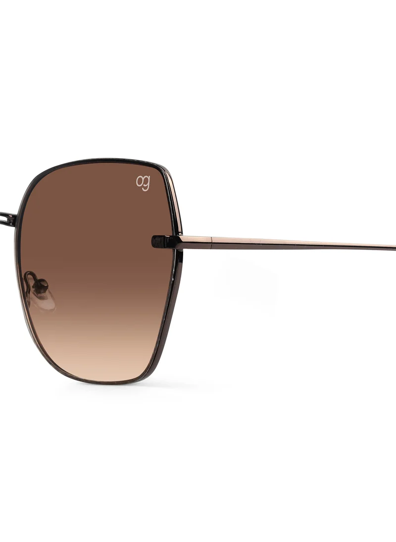 Woggles Stylish & Classy UV Protected Brown Oversized Sunglasses | Men & Women