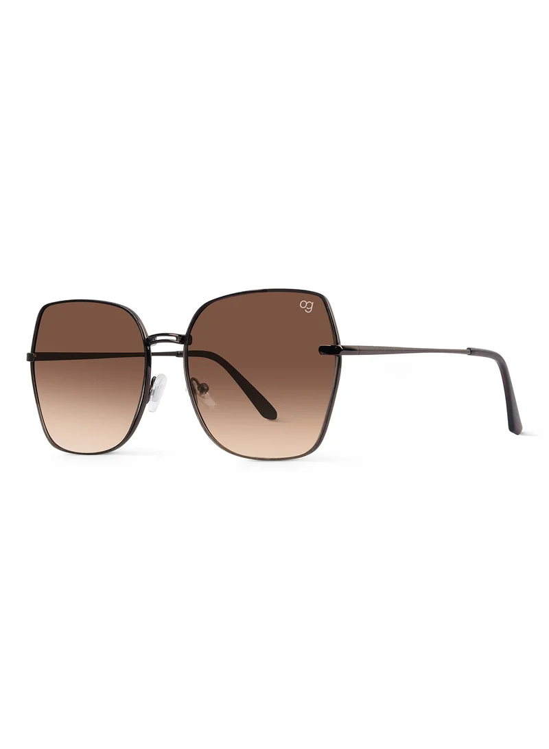 Woggles Stylish & Classy UV Protected Brown Oversized Sunglasses | Men & Women