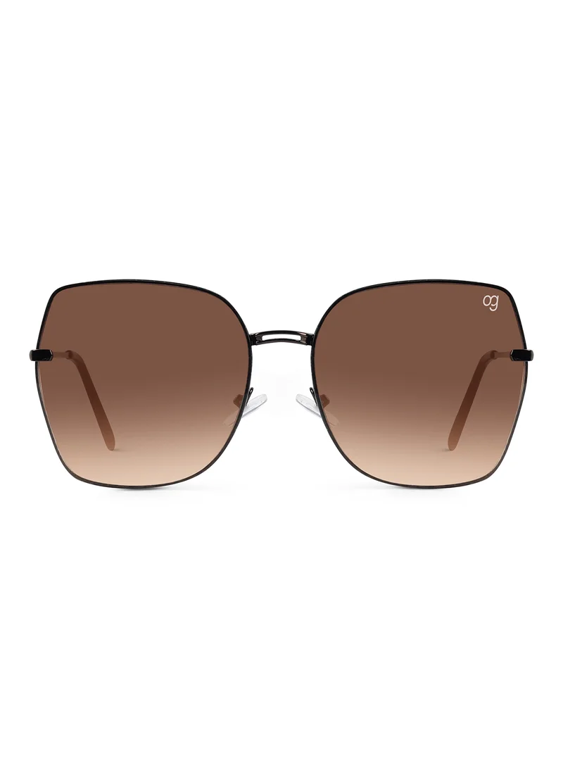 Woggles Stylish & Classy UV Protected Brown Oversized Sunglasses | Men & Women