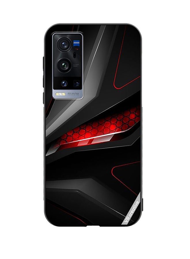 VR CREATIVE Protective Case Cover For Vivo X60 Pro Plus Neon Texture Design Multicolour - Image 1