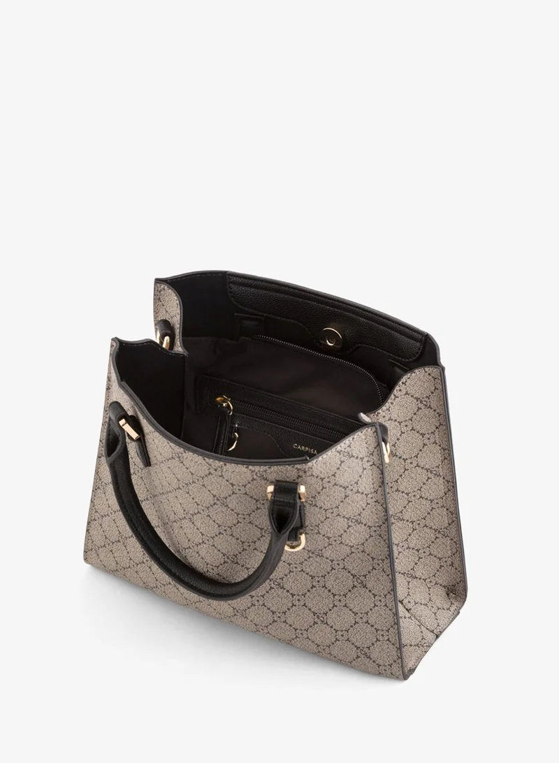 CARPISA Women's Handbag Diana Taupe/Black