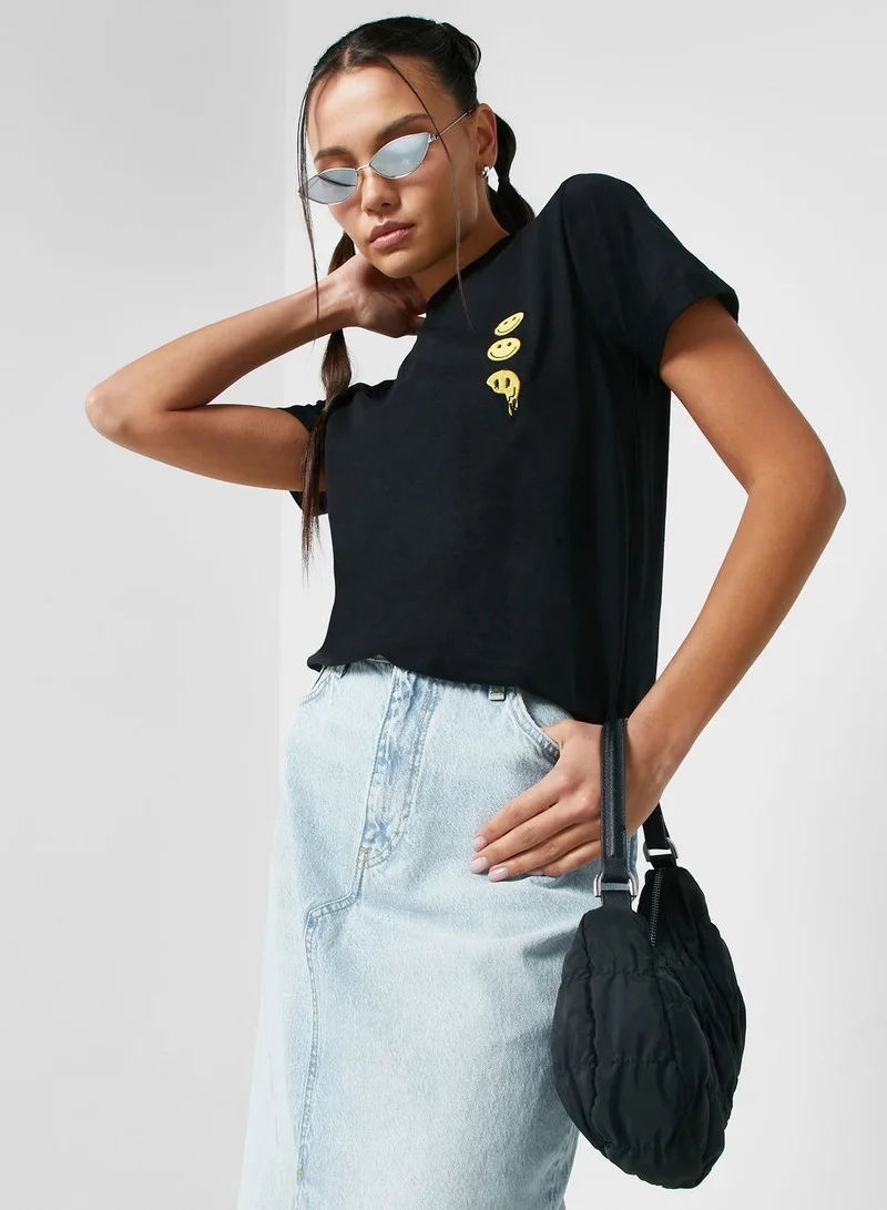 Ginger Regular Fit Tee With Roll Up(Tacked)