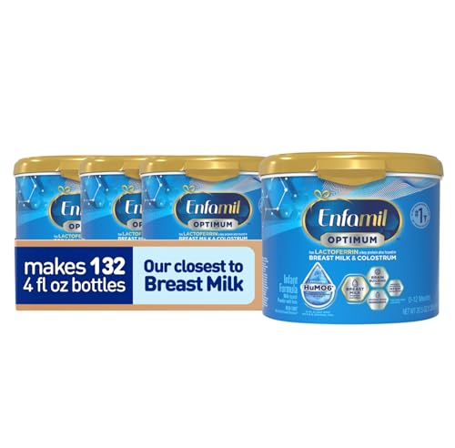 Enfamil Optimum Baby Formula Our Closest Formula to Breast Milk ImmuneSupporting Lactoferrin also found in Breast Milk BrainBuilding DHA 205 Oz Pack of 4