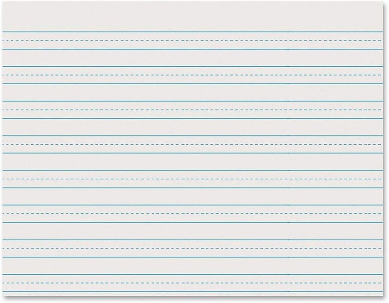 Pacon Skip-A-Line Ruled Newsprint P2637, 11"x8-1/2", Grade 3, 500 Sheets - Image 4