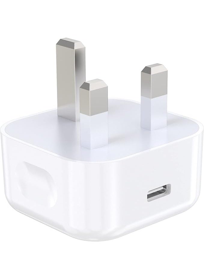 MUNTAQI USB C Charger Plug with 20W PD Fast Charging – Type C Wall Charger Adapter & 6.6FT USB C to C Cable for Samsung Galaxy, iPhone 15, Pixel, iPad Pro, MacBook, Android Phones & More - Image 3