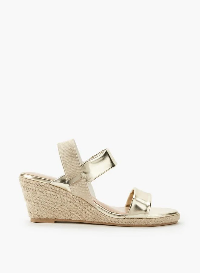 Celeste GOLD Women Wedge Heel Espadrille Sandals for Women | Best Price UAE
