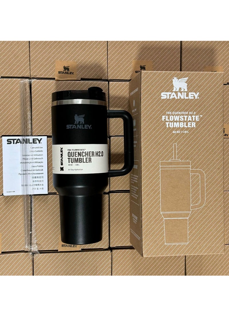 Stanley - Quencher H2.0 FlowState Stainless Steel Vacuum Insulated Tumbler with Lid and Straw for Water, Iced Tea or Coffee, Smoothie and More, 40 oz - Image 1