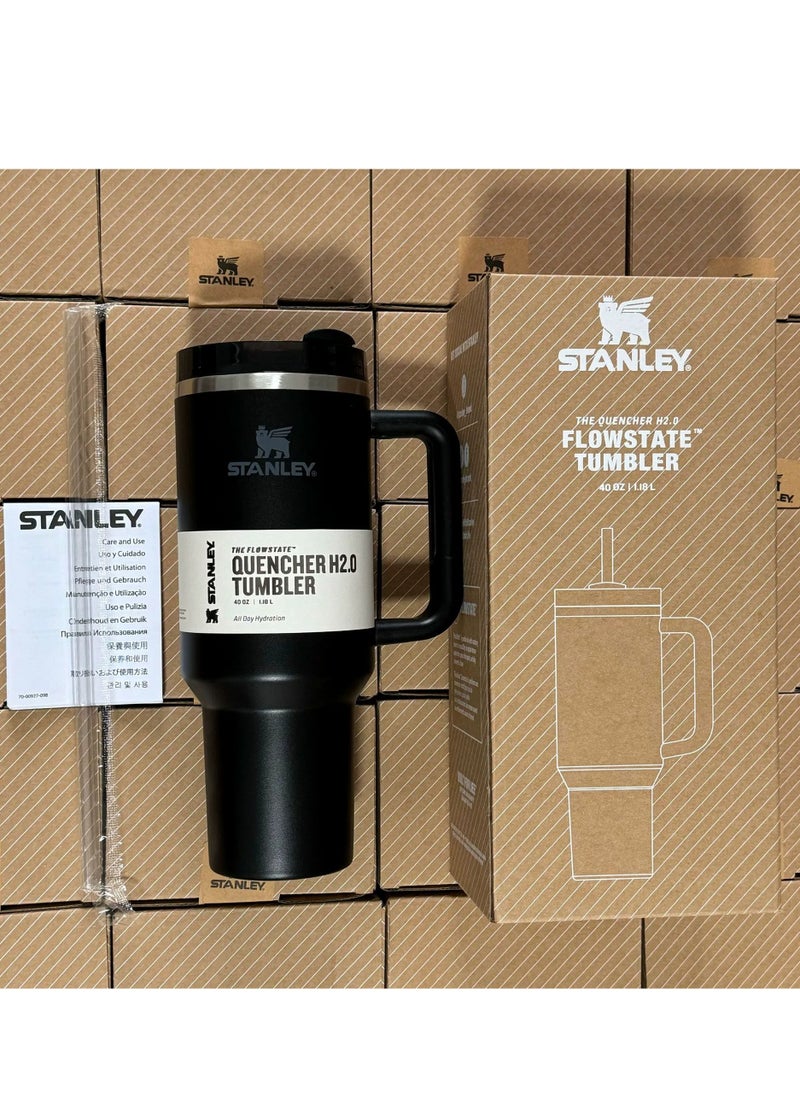 Stanley Quencher H2.0 FlowState Stainless Steel Vacuum Insulated Tumbler with Lid and Straw for Water, Iced Tea or Coffee, Smoothie and More, 40 oz 