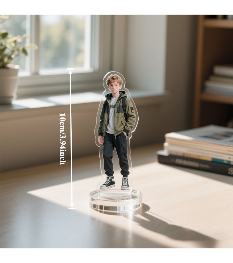 Custom 2D Flat 10CM Anime Themed Desk Decoration Personalized Picture or Name Funny Home Decor Gift - Image 2