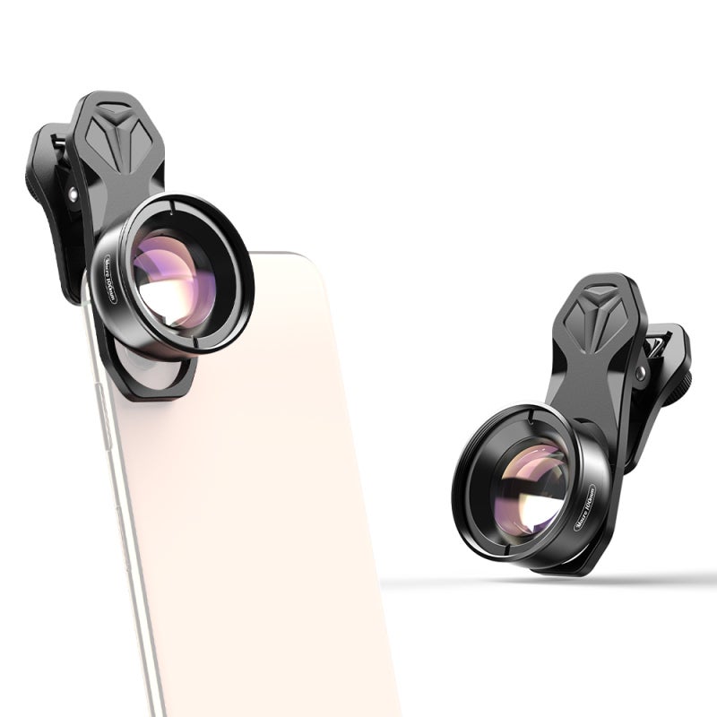 APEXEL APL-HB100mm Universal Smartphone Macro Lens 4K HD Phone Camera Lens No Distortion Blurry Background Compatible with iPhone 11/XS/XS Max/XR/X/8/8 Plus - Image 1