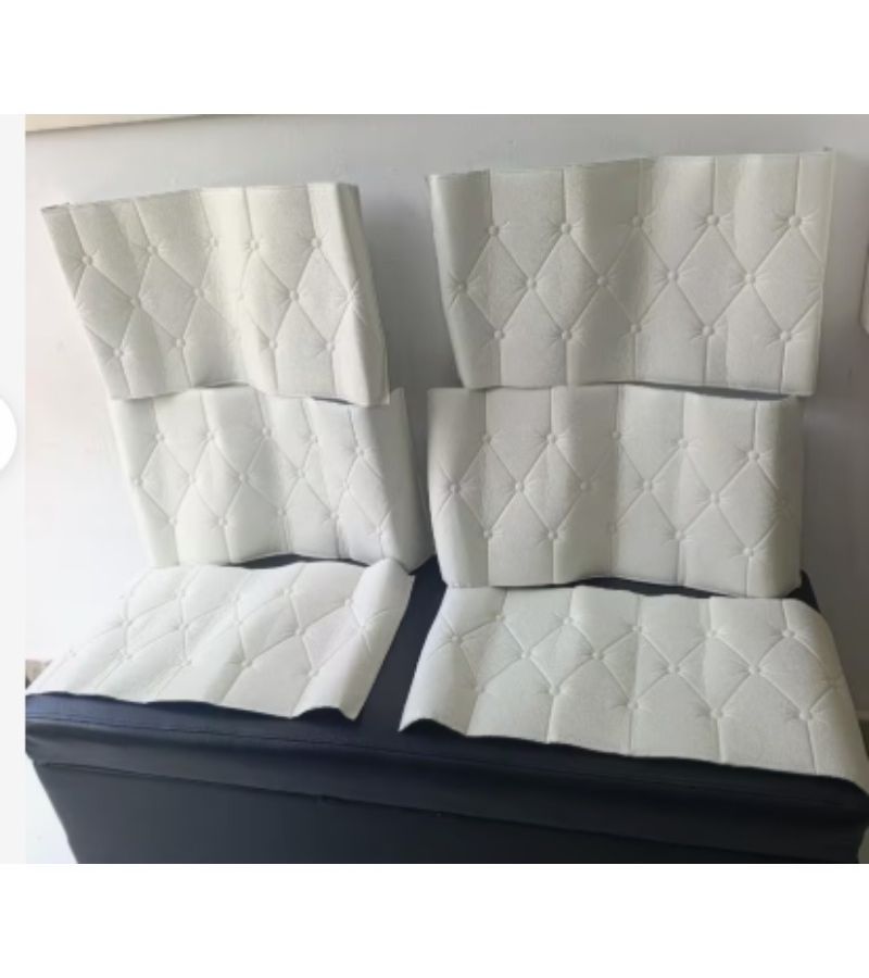 4pcs White Upgraded Peel And Stick 3d Stereoscopic Wall Stickers Bedside Tatami Anti Collision Soft Pad Wall Surround Cushion Furniture Corner Buffer Self Adhesive Liner Installation - Image 2