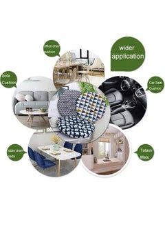 Reelyo Chair Cushions for Dining Chairs Chair Pads Seat Cushion with Ties, Square Chair Seat Pads Sofa Pillows Cashmere Meditation Pillow Thicken Tatami Floor Cushion Sofa Chair Pads Car Seat Cushion for Office Yoga  - Image 4