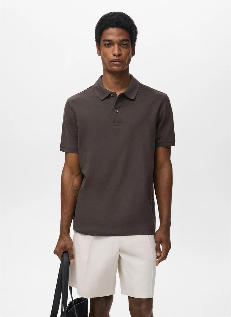 Mango Man Regular-Fit  Piqué Polo Shirt