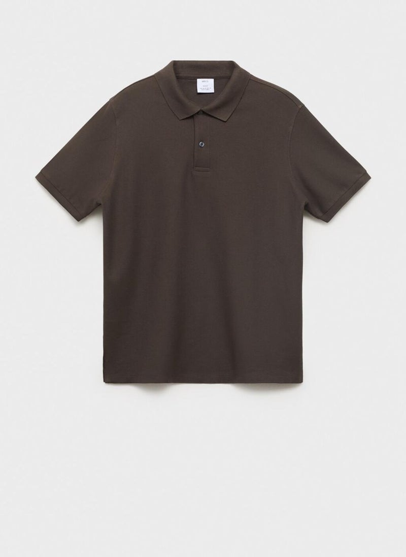 Mango Man Regular-Fit  Piqué Polo Shirt  - Image 5