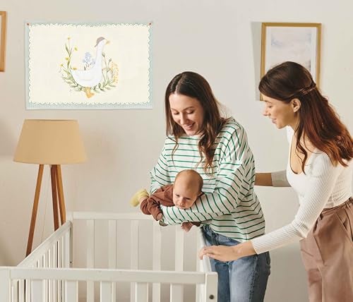 Sioial Silly Goose Nursery Rectangular Canvas BannerBoho Flag Wall Sign Decor for Boys Toddler Kid Baby Room Bedroom Playroom Kindergarten Reading Room DecorBaby Shower Birthday Christmas Gift - Image 3