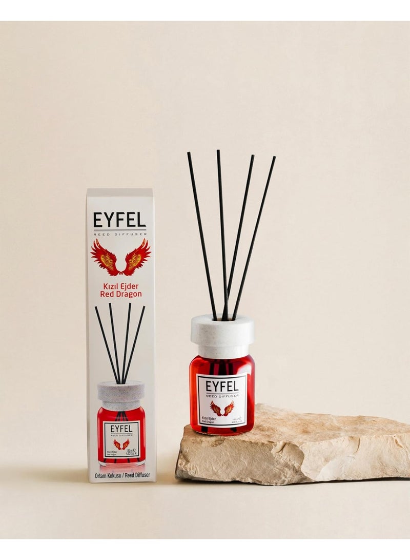 EYFEL EYFEL Red Dragon Reed Diffuser, 120ml | Premium Eau de Parfum | Exotic & Bold Fragrance for Home & Office - Image 3