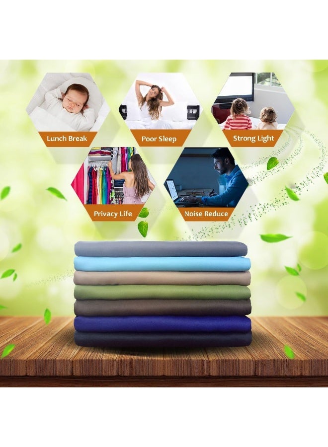 NICETOWN Sliding Glass Door Curtains - Patio Door Blinds, Luxury Home Blackout Curtains for Villa/Hall, Blinds for Bedroom (Teal Blue, 100 inches x 84 inches) - Image 5