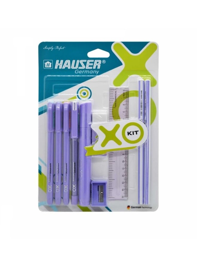 HAUSER Flair Hauser XO Writing Stationery Kit | A Complete Writing Kit | Gift Set for Kids Students & Office | Combination Set of 10 - Color May Vary - Image 4