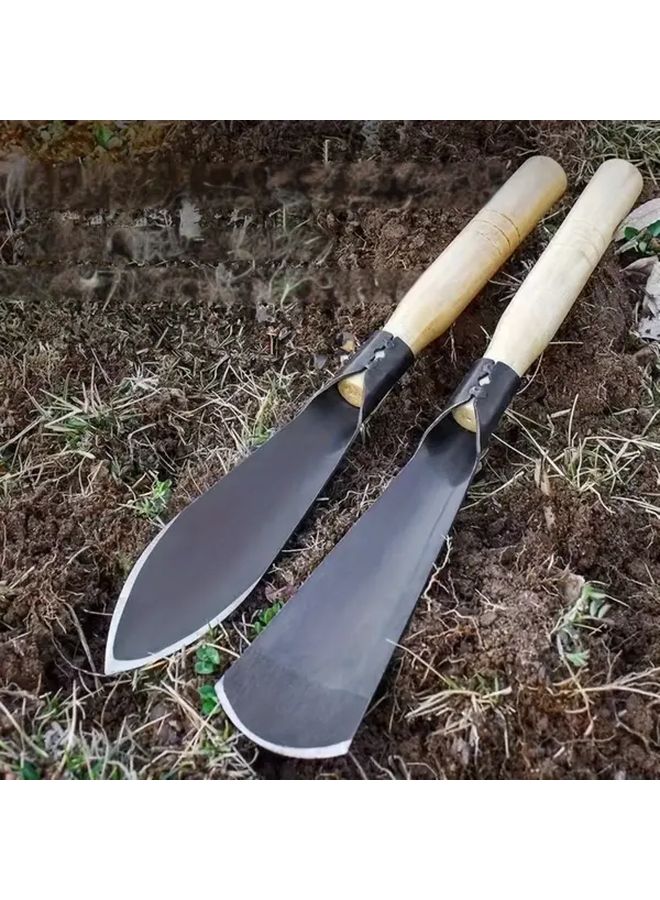 طقم مجرفتين معدنيّتين للحديقة - للحفر والزراعة والنقل ومقاومة الصدأ - Image 2