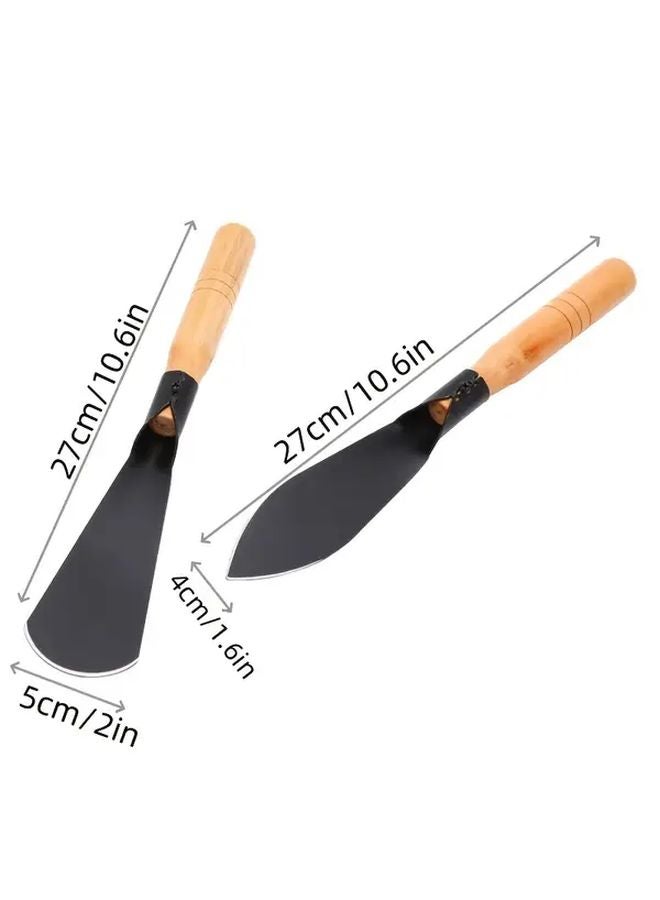 طقم مجرفتين معدنيّتين للحديقة - للحفر والزراعة والنقل ومقاومة الصدأ - Image 4