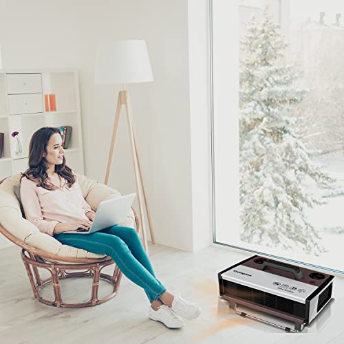 Crompton Insta Airohot 2000W heat convector with adjustable Thermostats Plastic body ISI Approved, Maroon, Standard - Image 5