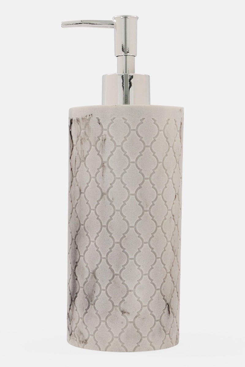 AMG Ceramic Lotion Pump Dispenser, Light Grey - Image 1